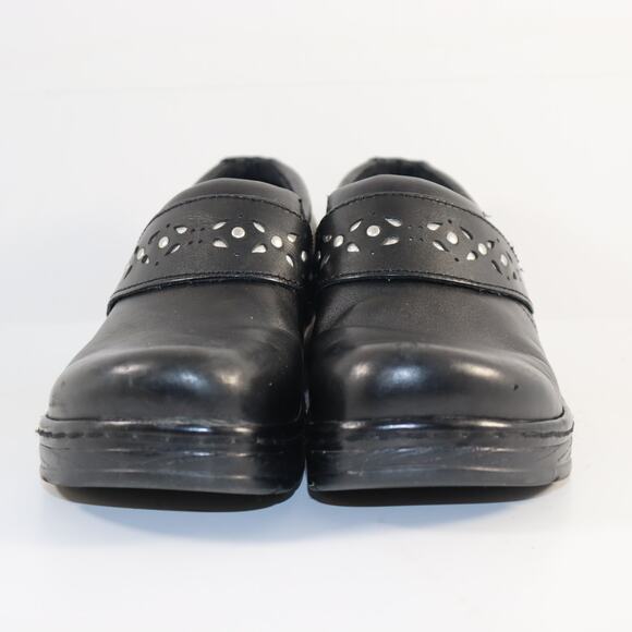 Klogs Footwear Women's Black Leather Slip-On Clogs – Size 8.5 - Picture 3 of 5